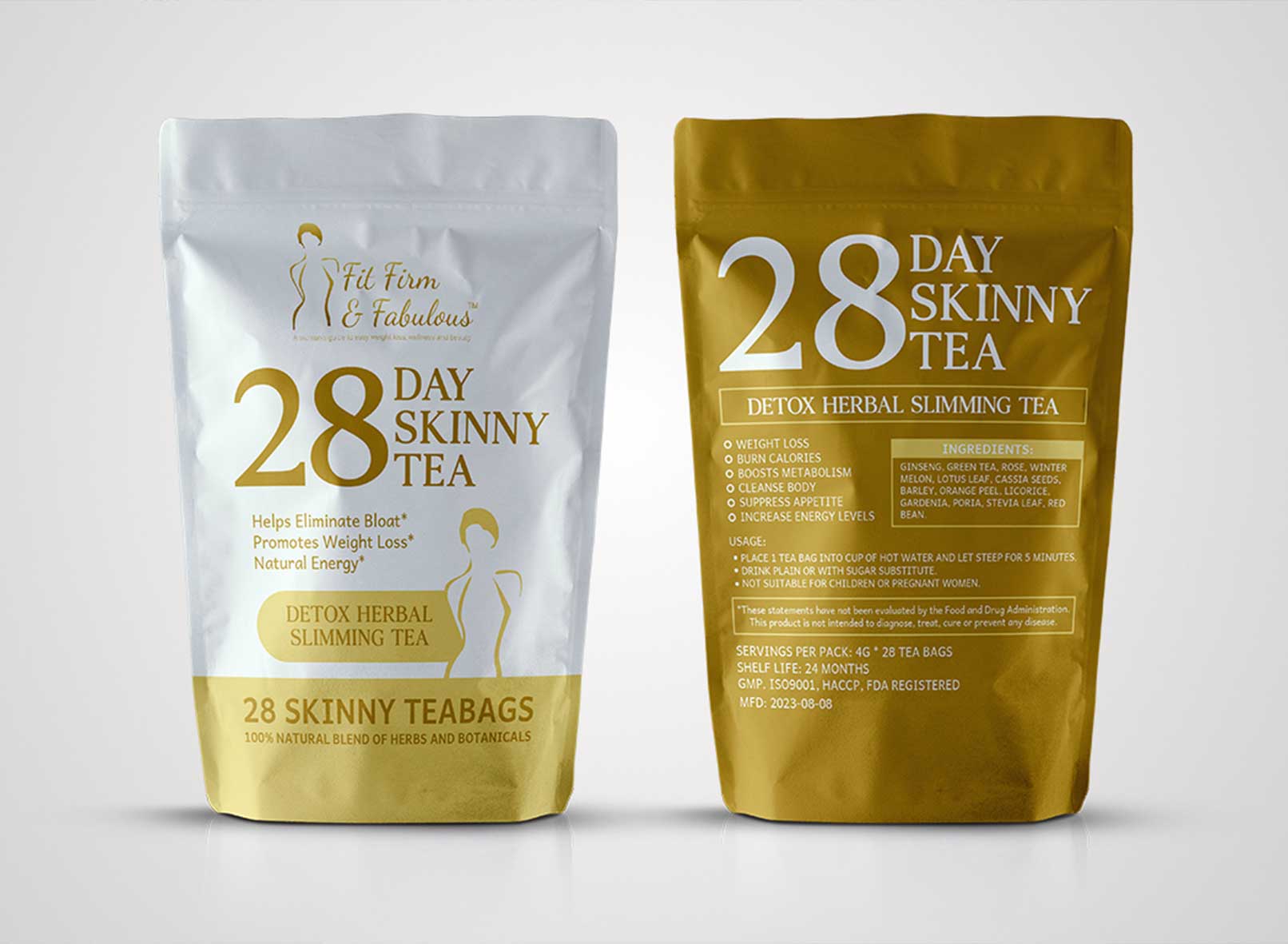 Skinny TeaBag Pouch Design